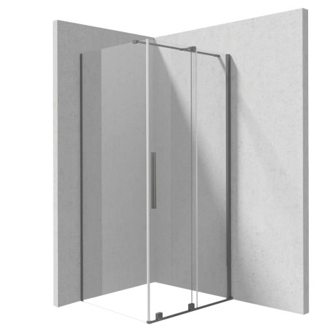 Deante Prizma kabina prysznicowa prostokątna titanium 120x80cm