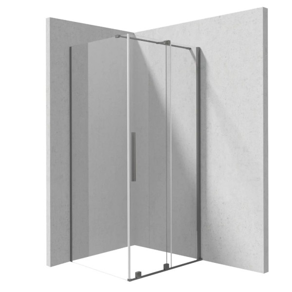 Deante Prizma kabina prysznicowa prostokątna titanium 120x80cm