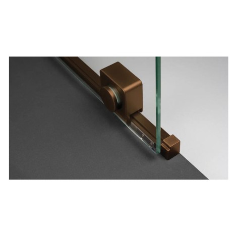 Deante Prizma kabina prysznicowa kwadratowa brąz szczotkowanyy 90x90cm