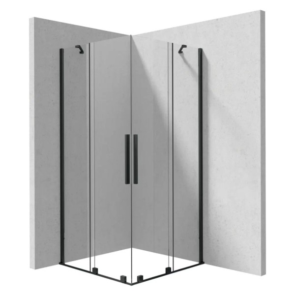 Deante Prizma kabina prysznicowa kwadratowa nero 90x90x195 cm