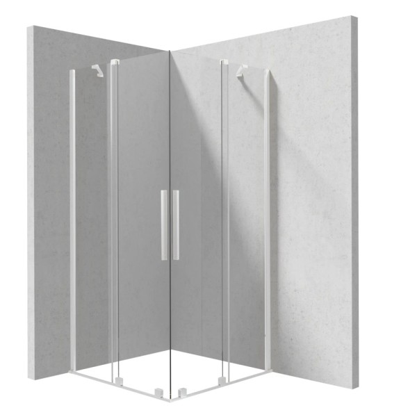 Deante Prizma kabina prysznicowa kwadratowa bianco 90x90x195 cm