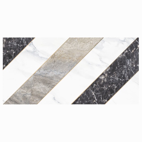 Domino Ferro stripes inserto A płytka ścienna 29,8x59,8 cm.