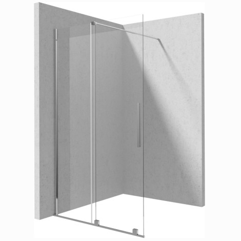 Deante Prizma ścianka prysznicowa walk-in przesuwna 120 cm chrom