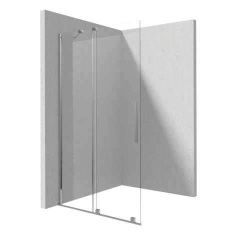 Deante Prizma ścianka prysznicowa walk-in przesuwna 80 cm chrom