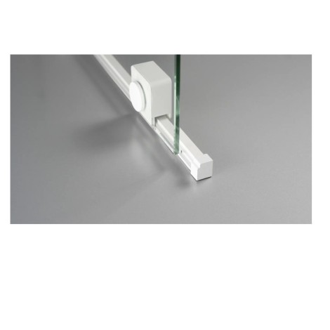 Deante Prizma ścianka prysznicowa przesuwna walk-in bianco 140 x 195 cm