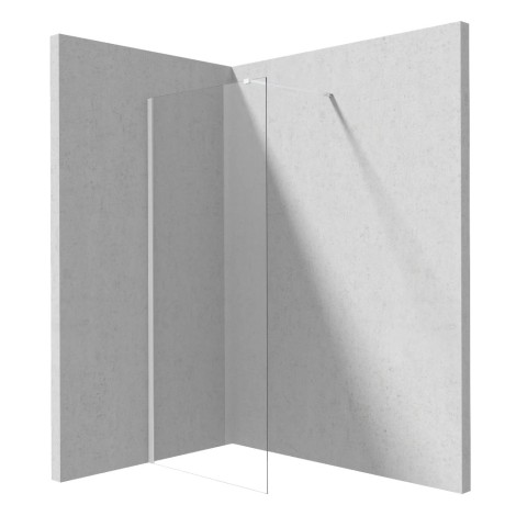 Deante Prizma ścianka prysznicowa  walk-in 100 cm biała