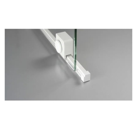 Deante Prizma ścianka prysznicowa przesuwna  walk-in bianco 100 x 195 cm