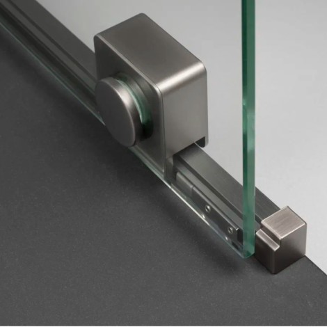 Deante Prizma ścianka prysznicowa walk-in 100 cm - przesuwna titanium