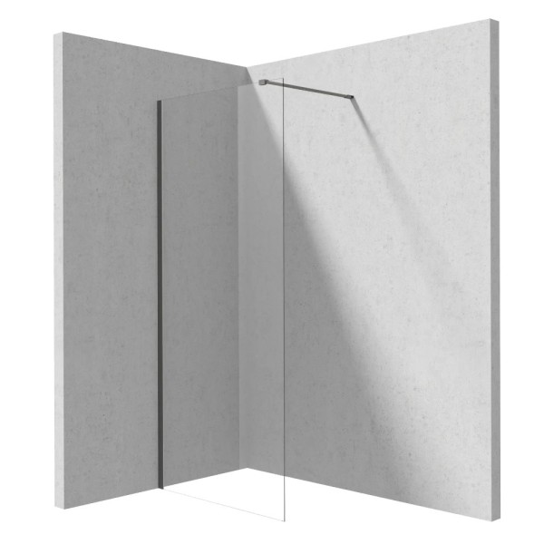 Deante Prizma ścianka prysznicowa walk-in titanium 70 x 195 cm