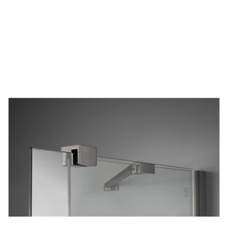 Deante Prizma ścianka prysznicowa przesuwna walk-in titanium 90 x 195 cm