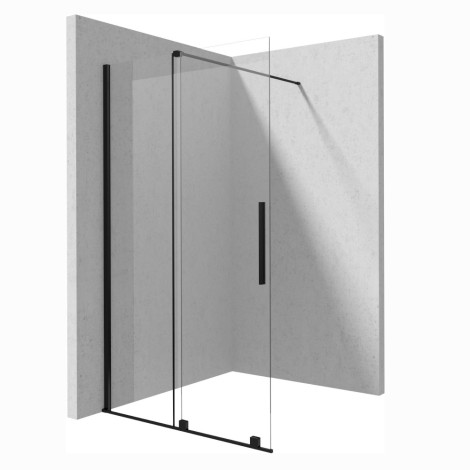 Deante Jasmin ścianka prysznicowa walk-in przesuwna 120 cm czarna