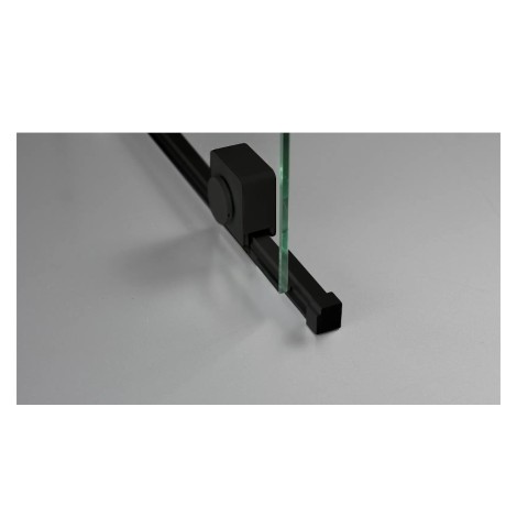 Deante Prizma ścianka prysznicowa przesuwna walk-in nero 140 x 195 cm