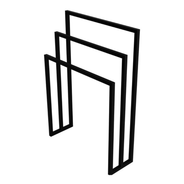 Lavita Seram stojak na ręcznik czarny 85x80