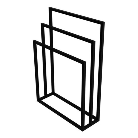 Lavita Halmahera stojak na ręcznik 85x45 czarny