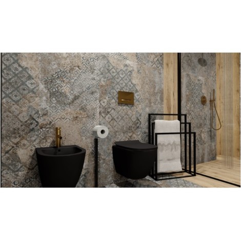 Lavita Halmahera stojak na ręcznik 85x45 czarny