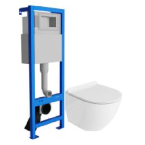 Lavita zestaw stelaż LAV 101 4.2 40 + miska WC Sofi slim bezkołnierzowa z deską wolnoopadającą