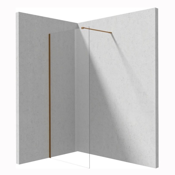 Deante Prizma ścianka prysznicowa walk-in 100 cm brąż szczotkowany