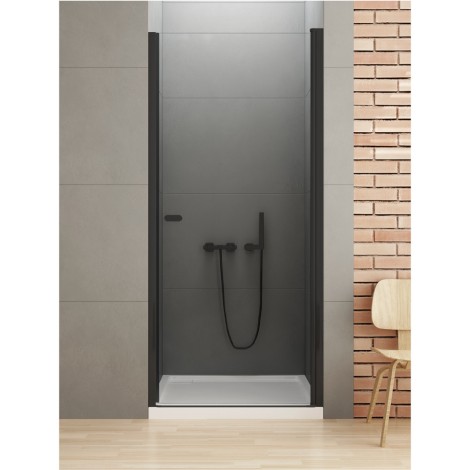 New Trendy New Soleo Black drzwi wnękowe  pojedyncze wahadłowe 80cm