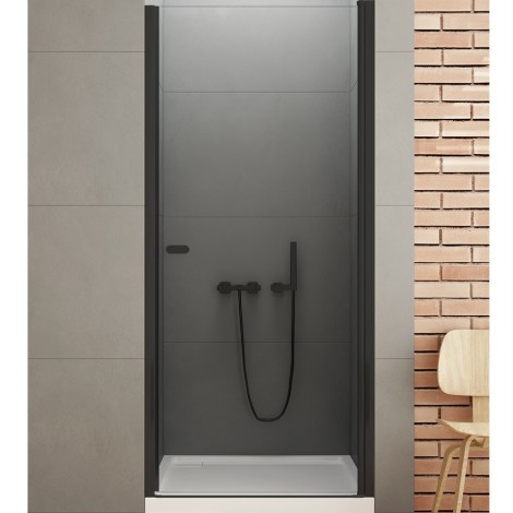 New Trendy New Soleo Black drzwi wnękowe pojedyncze wahadłowe 90cm