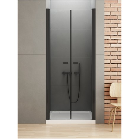 New Trendy drzwi wnękowe New Soleo Black podwójne wahadłowe 110x195