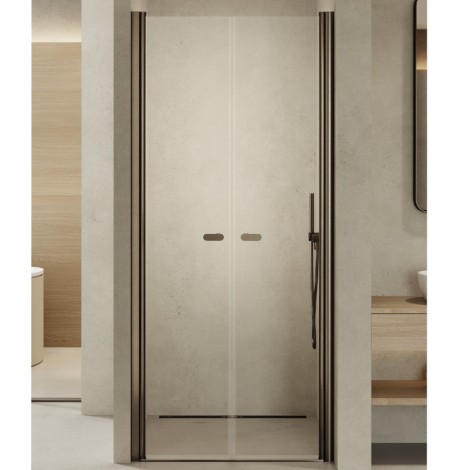 New Trendy New Soleo drzwi wnękowe wahadłowe podwójne 90 cm gunmetal