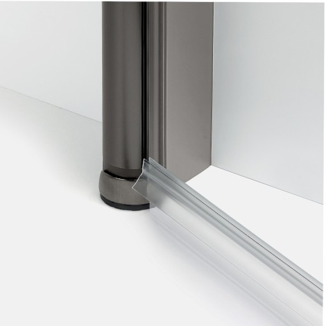New Trendy New Soleo drzwi wnękowe U 700x1950 mm gunmetal brushed