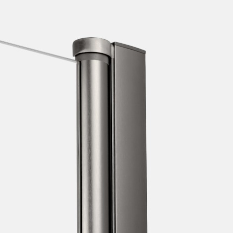 New Trendy New Soleo drzwi wnękowe U 900x1950 mm gunmetal brushed