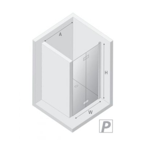 New Trendy New Soleo drzwi wnękowe 1000x1950 mm chrom