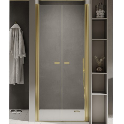New Trenty New Soleo drzwi wnękowe wahadłowe podwójne 100 cm light gold