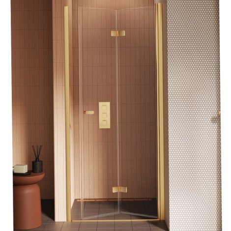 New Trendy New Soleo drzwi wnękowe 900x1950 mm gold brushed