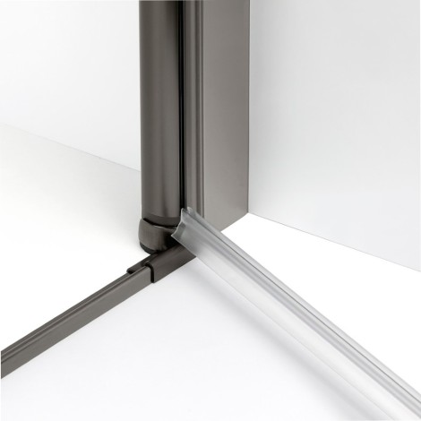 New Trendy New Soleo drzwi wnękowe U 1400x1950 mm gunmetal brushed