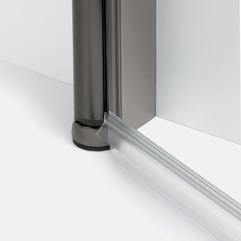 New Trendy New Soleo drzwi wnękowe U 1000x1950 mm gunmetal brushed