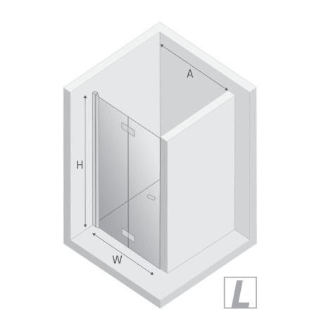 New Trendy New Soleo drzwi wnękowe 900x1950 mm gold brushed