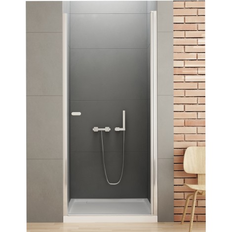 New Trendy New Soleo drzwi wnękowe wahadłowe pojedyncze 90 cm chrom