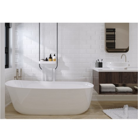 Golden Tile Metrotiles biały połysk płytka ścienna 10x20cm