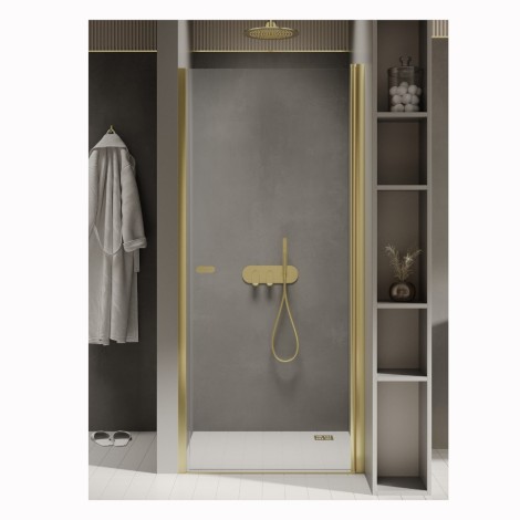 New Trendy New Soleo drzwi wnękowe wahadłowe pojedyncze 80 cm light gold