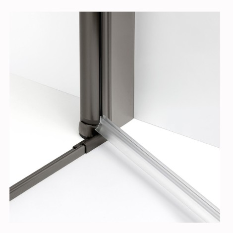 New Trendy New Soleo drzwi wnękowe wahadłowe podwójne 100 cm gunmetal