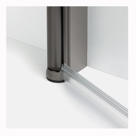 New Trendy New Soleo drzwi wnękowe wahadłowe podwójne 100 cm gunmetal