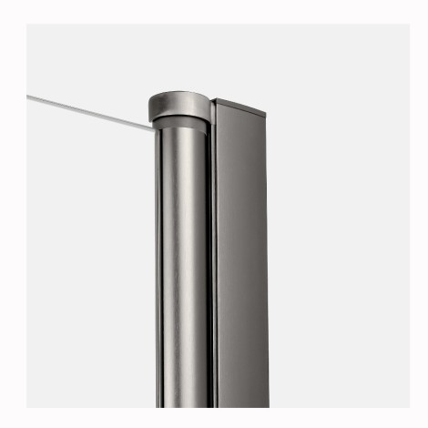 New Trendy New Soleo drzwi wnękowe składane pojedyncze lewe 100 cm gunmetal