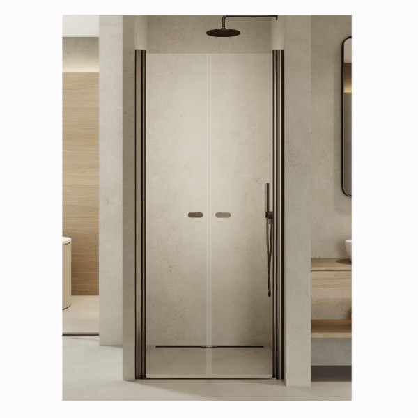 New trendy New Soleo drzwi wnękwe wahadłowe podwójne 130 cm gunmetal