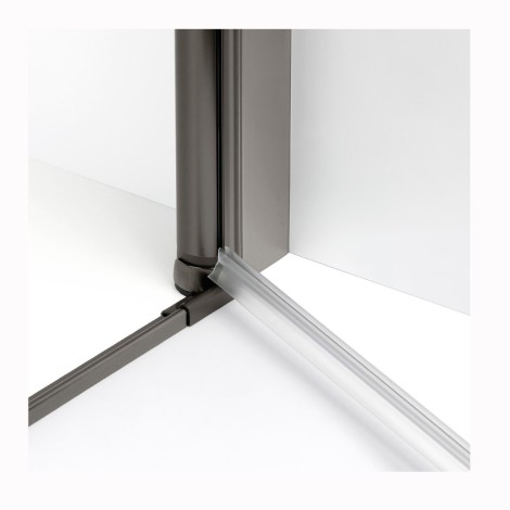New trendy New Soleo drzwi wnękwe wahadłowe podwójne 130 cm gunmetal