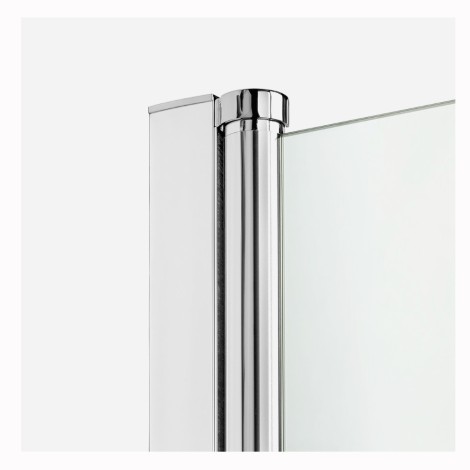 New Trendy New Soleo kabina prysznicowa kwadratowa drzwi podwójne, składane 70x70 cm chrom