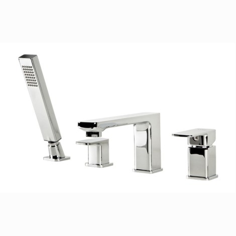 Valvex Loft bateria wannowa 4-otworowa stojąca chrom