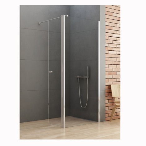 New Trendy New Soleo kabina prysznicowa walk-in z dodatkową ścianką 90 cm chrom