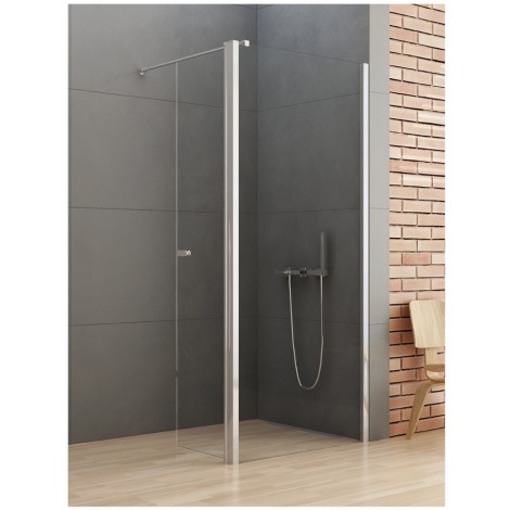 New Trendy New Soleo kabina prysznicowa walk-in z dodatkową ścianką 80 cm chrom