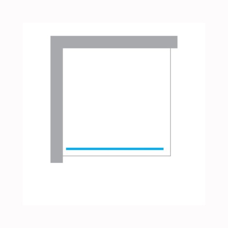 New Trendy New Soleo kabina prysznicowa walk-in 120 cm chrom