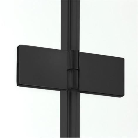 New Trendy New Soleo Black kabina prysznicowa drzwi podwójne składane 90x80x195