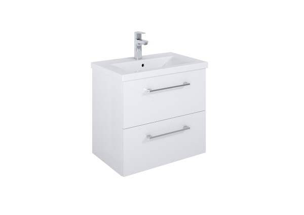 Roca Roma Plus Compact zestaw szafka z umywalką Hebe, biały połysk 60cm
