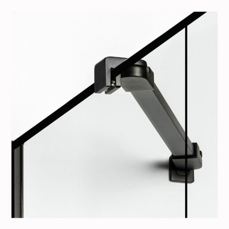 New Trendy New Soleo Black kabina prysznicowa walk-in 100 cm czarna