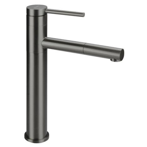 DEADeante Ora bateria umywalkowa wysoka z wyciąganą wylewką titanium.